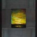 A Eulogu to Earth, Locked in Migration_53.5 x 46 inches_oil on canvas and steel